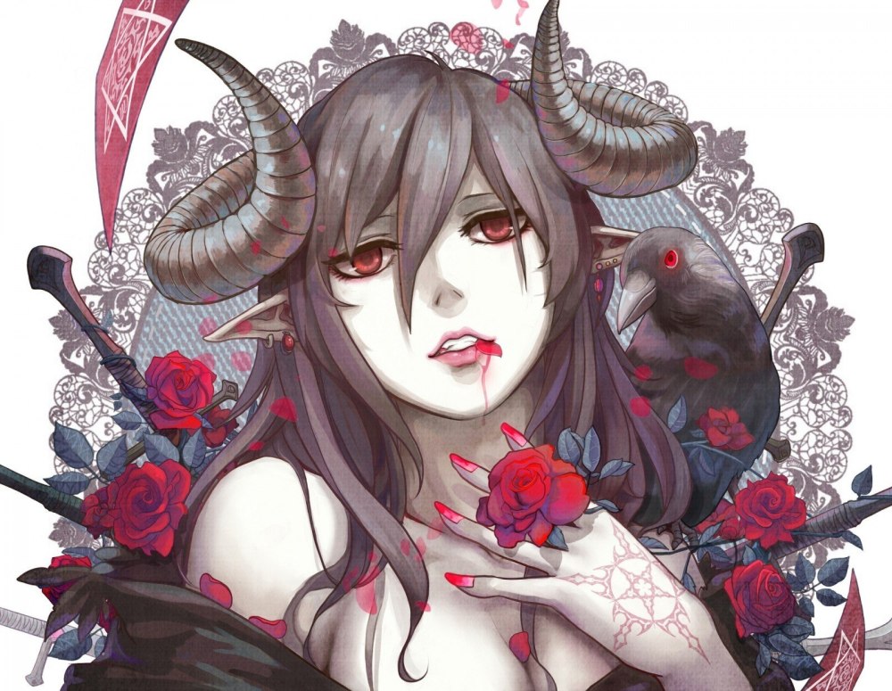 Aoi Ogata аниме демон