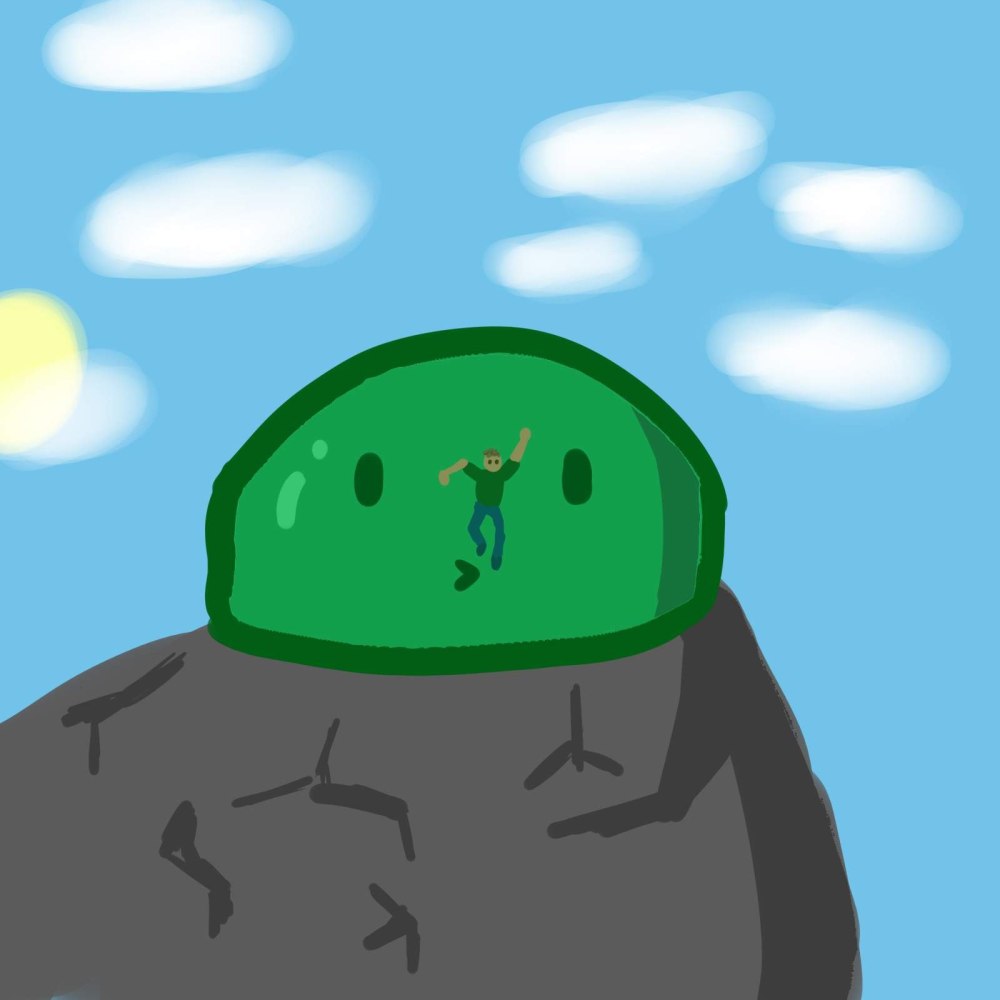 Король слизней в Terraria арт
