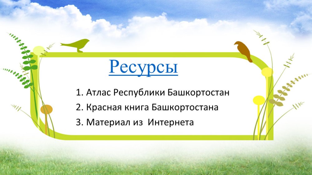 Формы рельефа Башкортостана