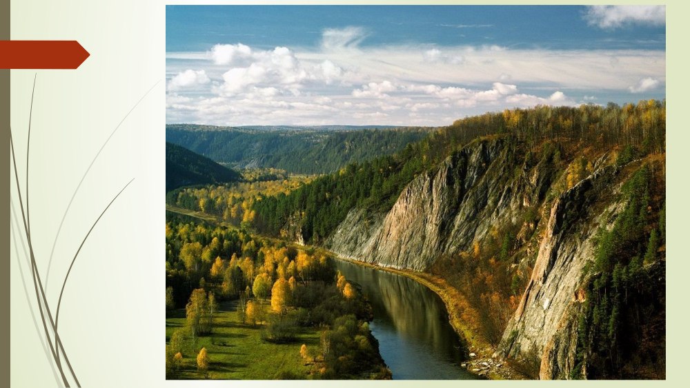 Река Инзер в Башкирии