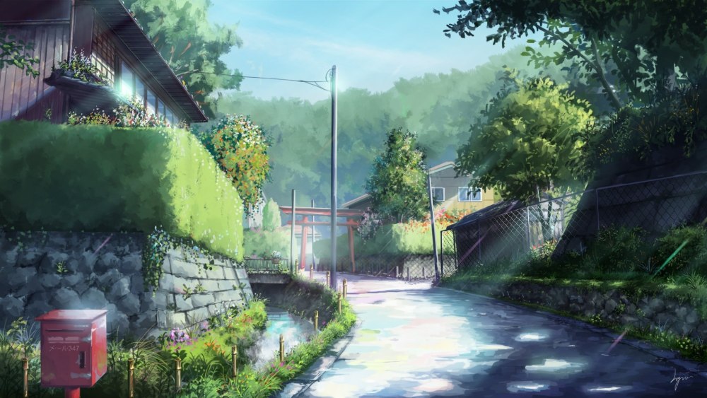 Non non Biyori пейзажи