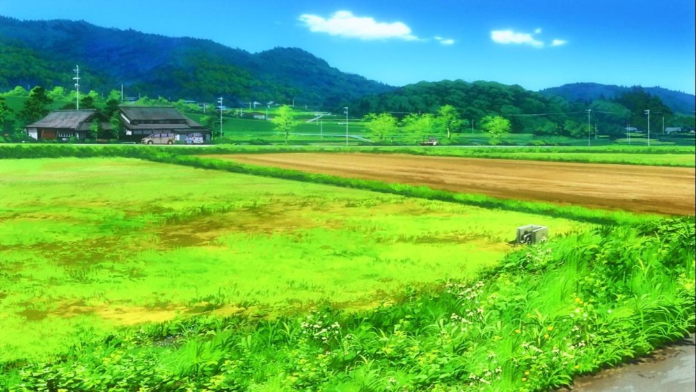 Non non Biyori пейзажи