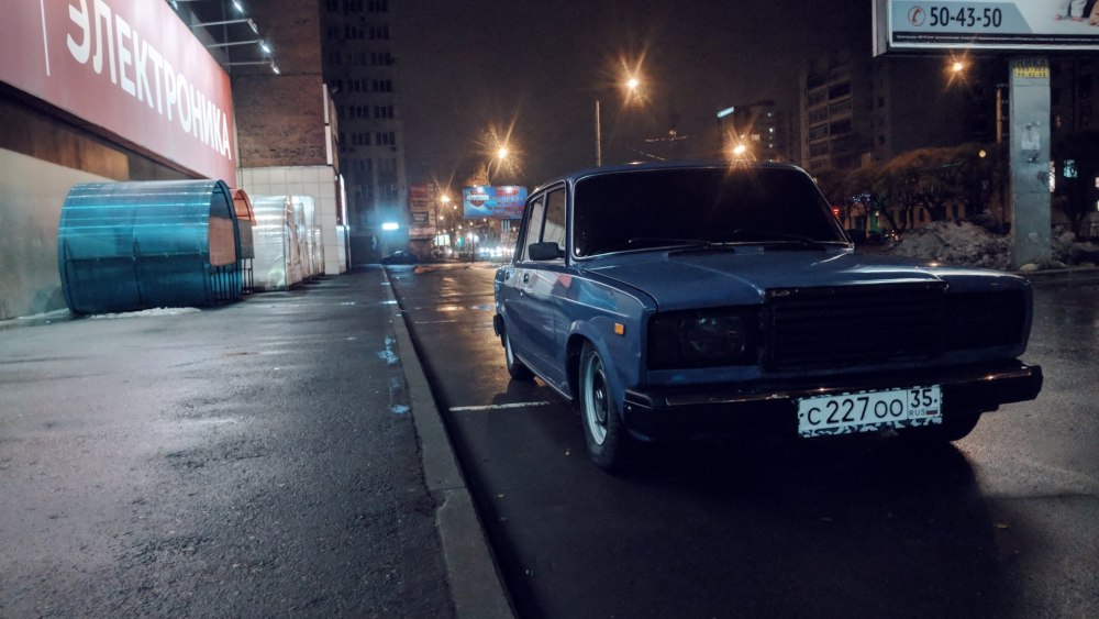Лада Приора черная 4к