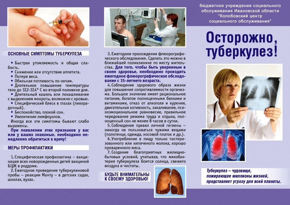 Брошюрки профилактика туберкулеза