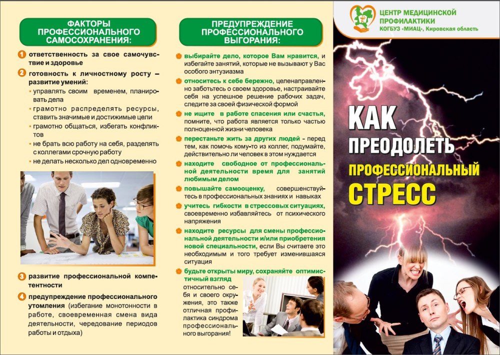Стресс памятка