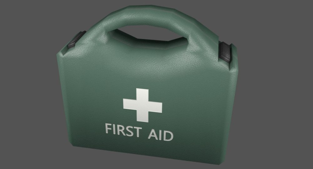First Aid 3d model wireframe