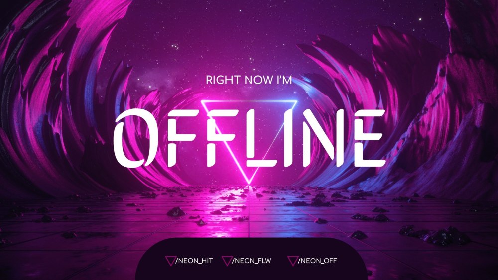Оффлайн баннер для Твича