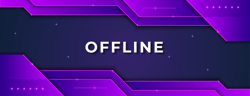 Офлайн баннер для Твича