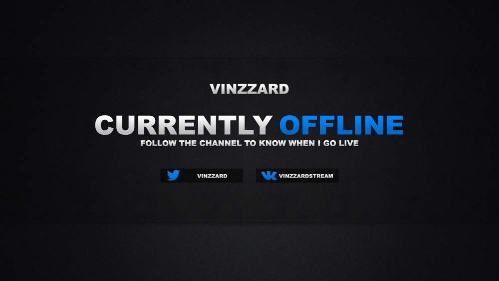 Баннер Твич offline