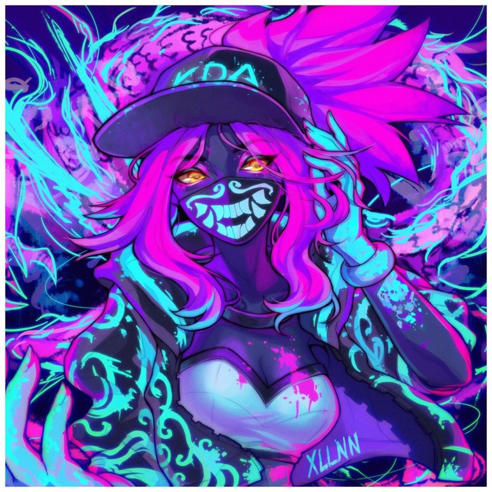 Akali KDA неон