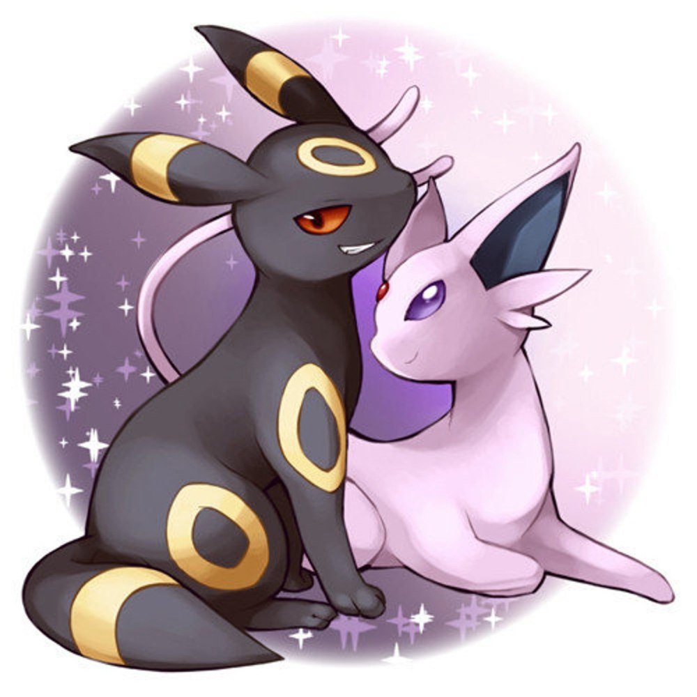 Покемоны Umbreon and Espeon