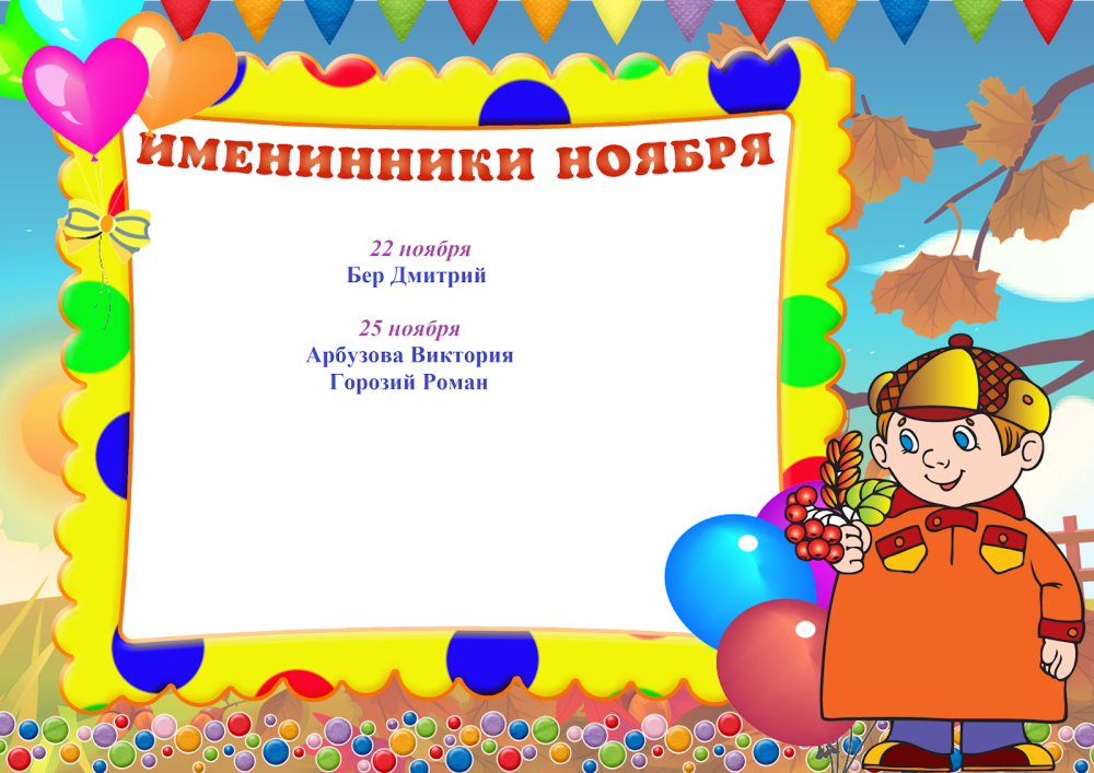 Рамка для поздравления с днем рождения