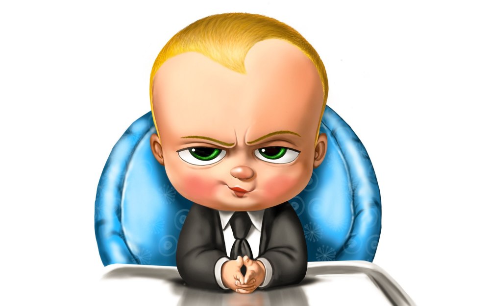 Голубой фон босс молокосос