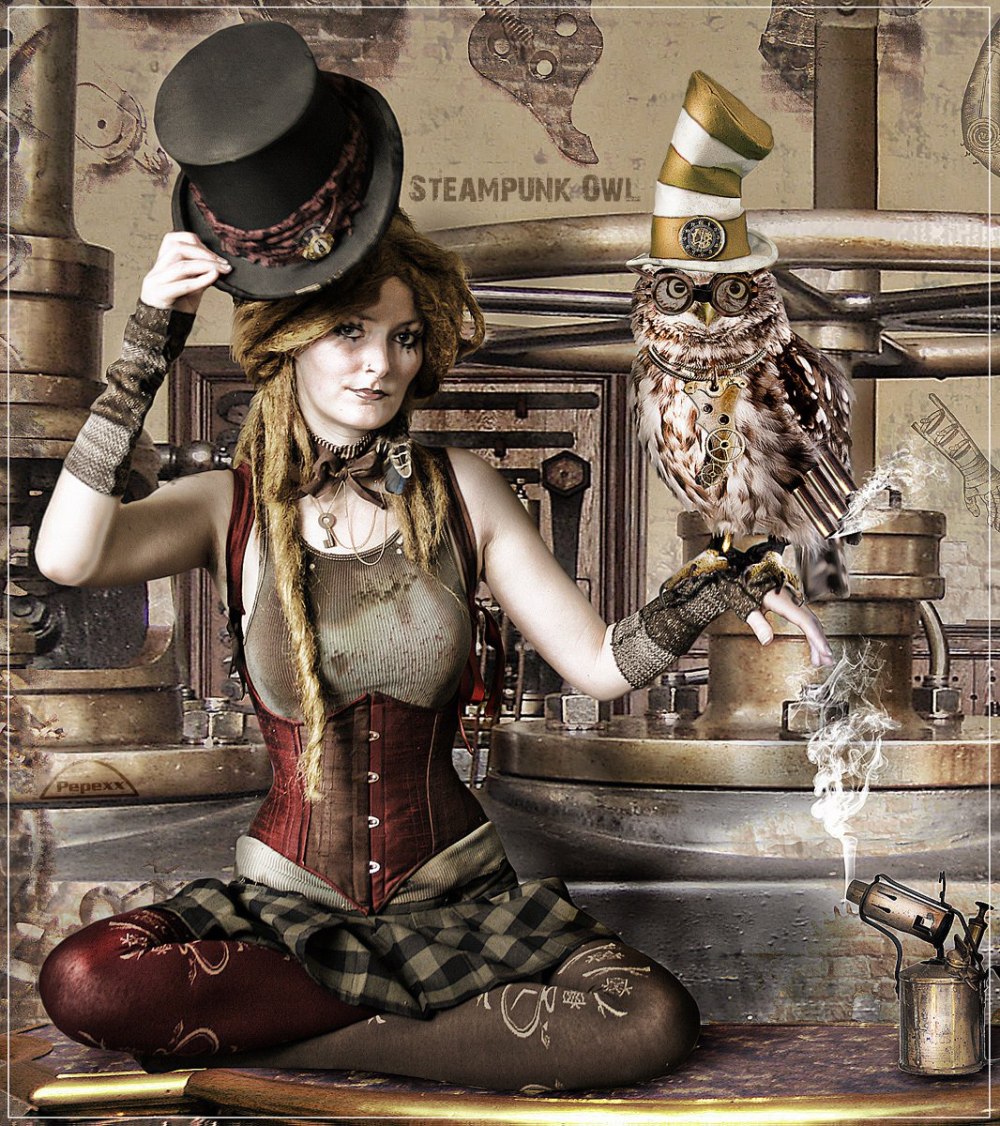 Art барышня Steampunk