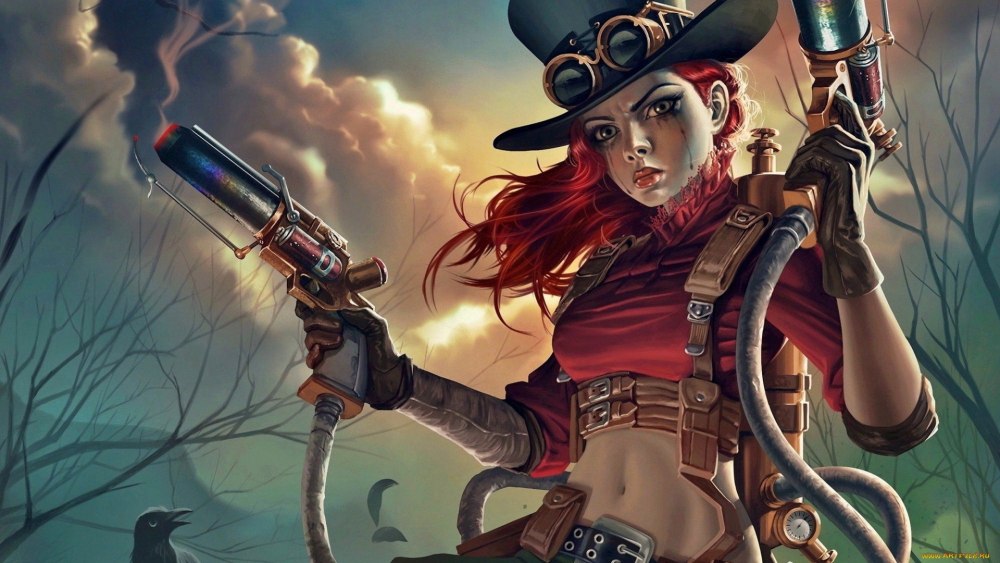 Art барышня Steampunk
