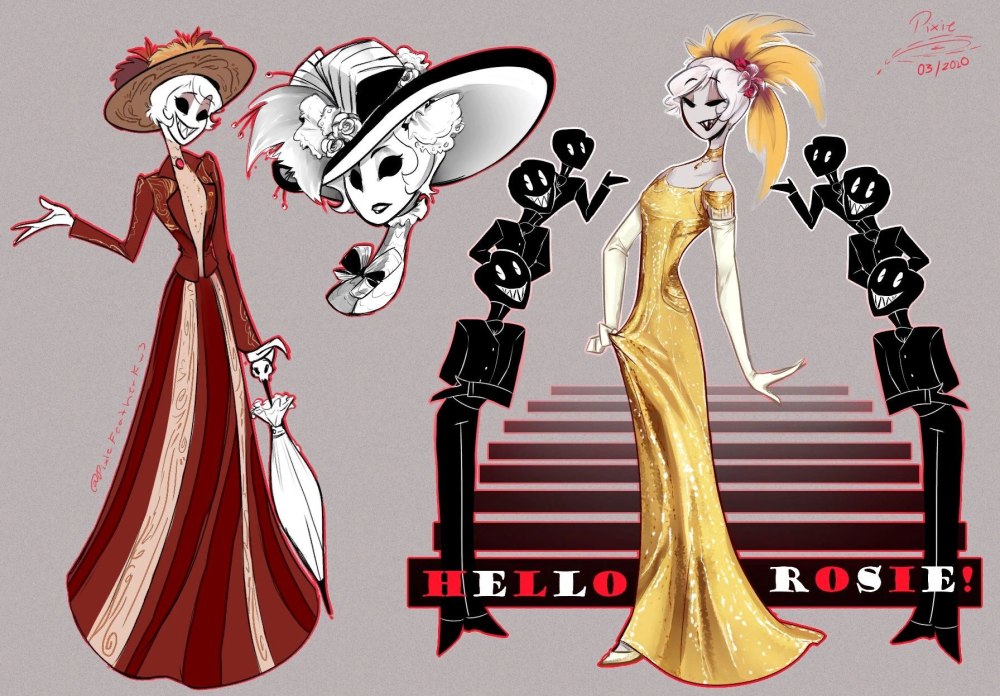 Hazbin Hotel Rosie x Alastor