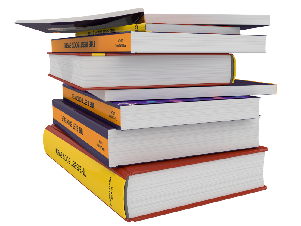 Стопка книг набросок