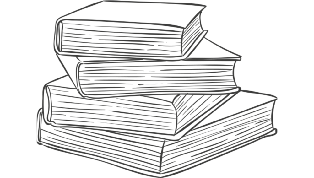Вертикальная стопка книг