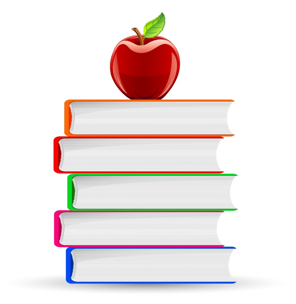 Стопка книг раскраска для детей