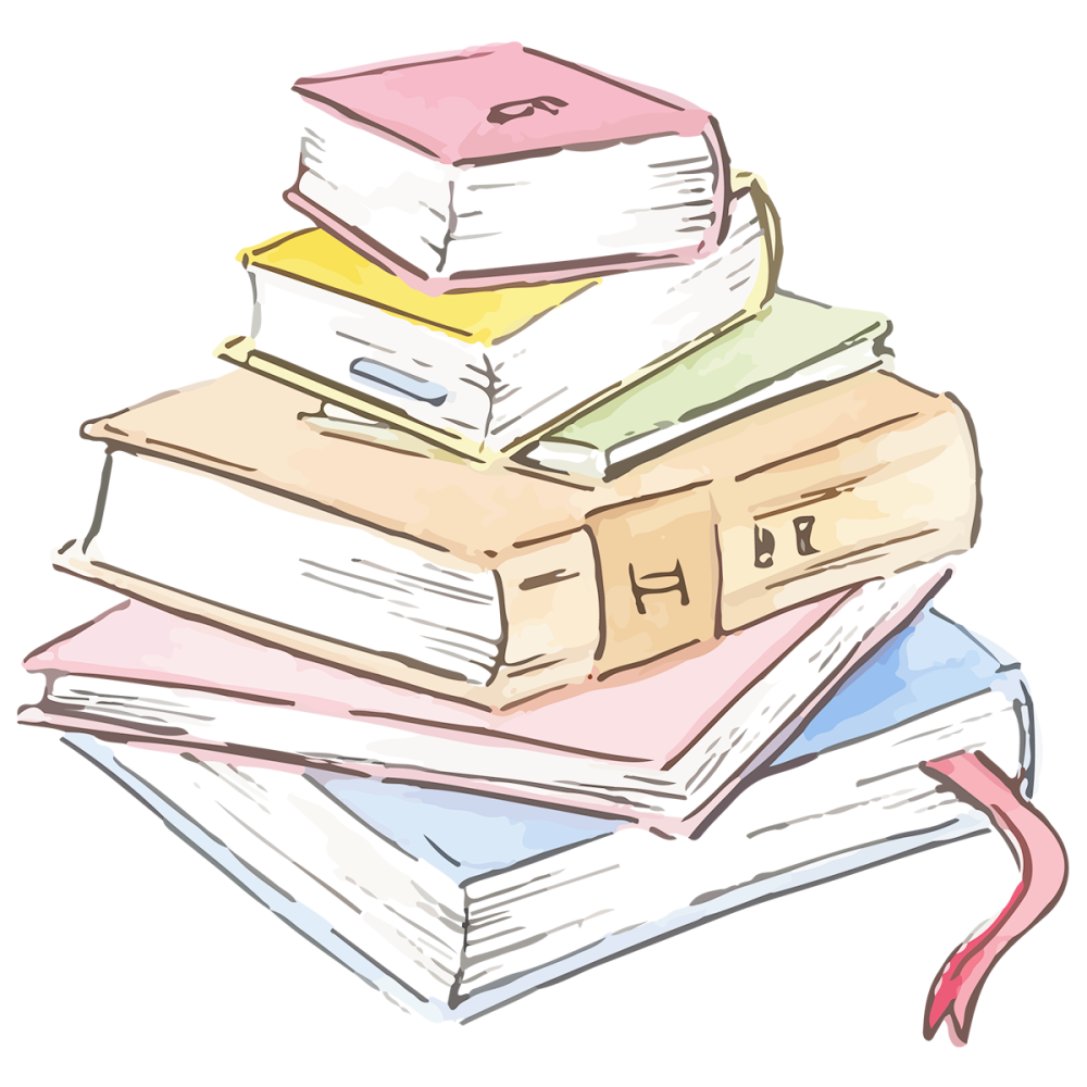 Стопочка книг пиктограмма
