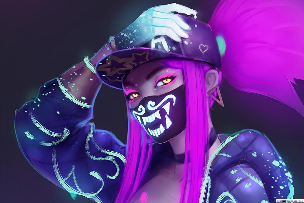 KDA Akali неоновая
