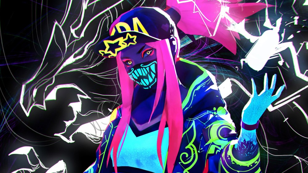 Evelynn League of Legends k/da неон