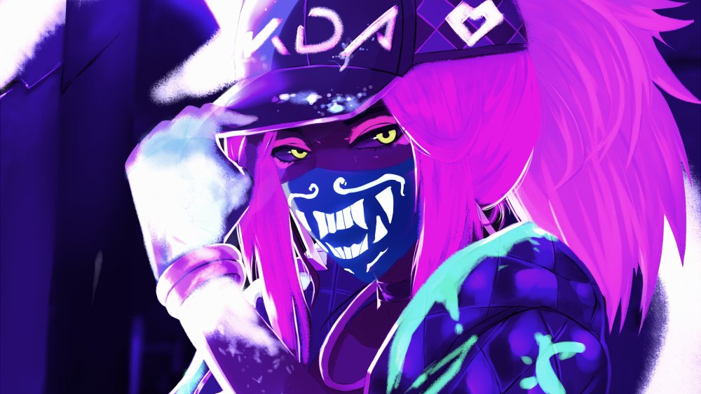 Akali KDA неон