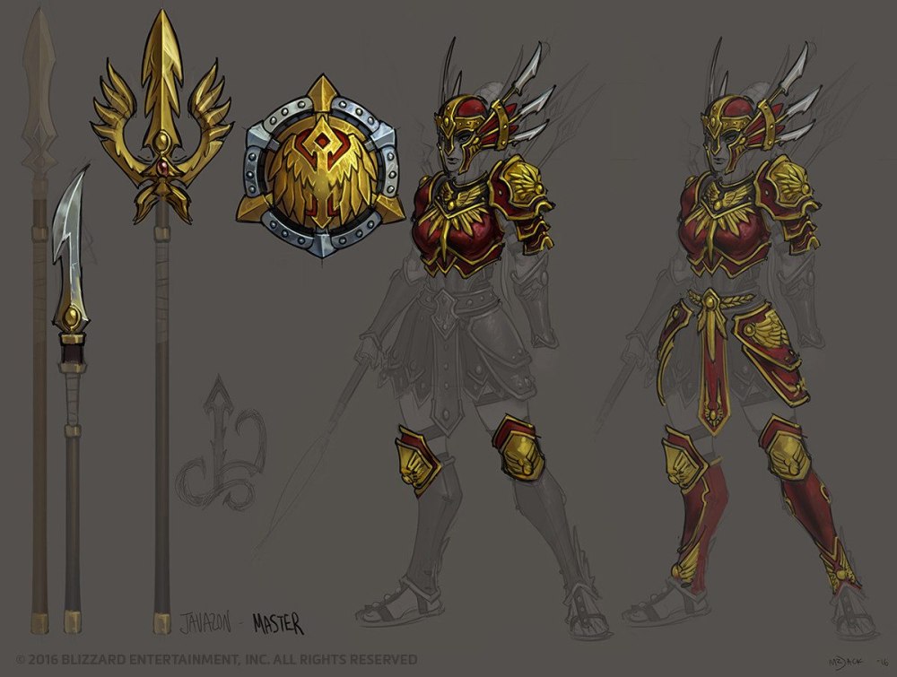 Концепт арт Амазонка Diablo 2