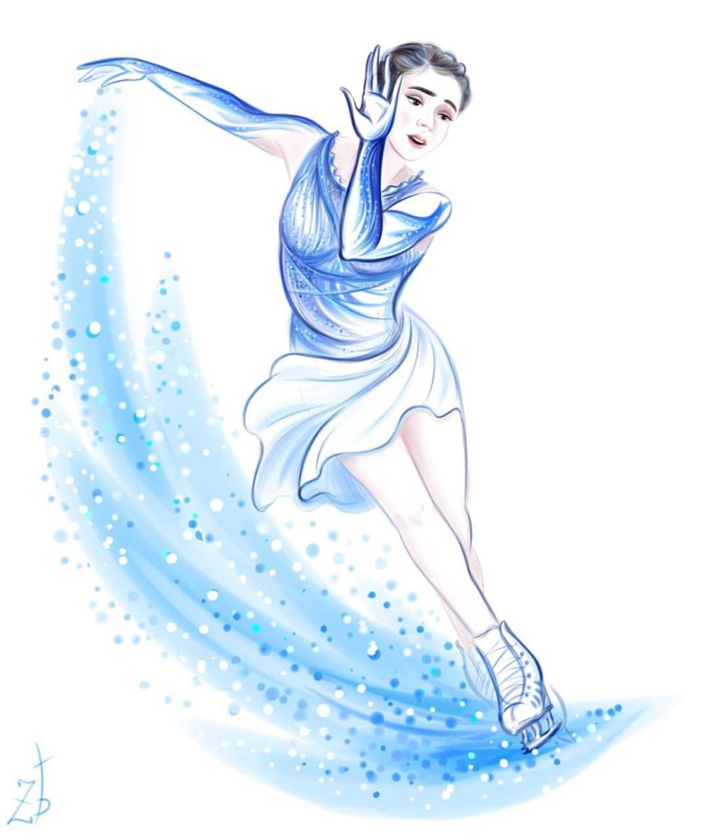 Фигуристки мультяшные