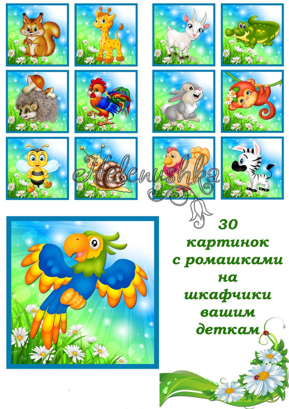 Маркировка для группы Ромашка