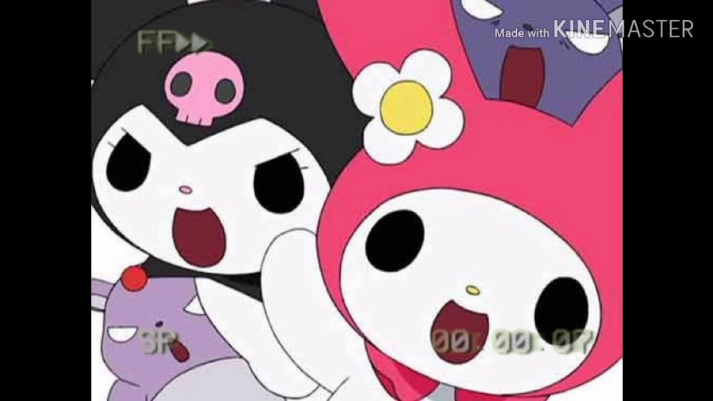 Kuromi hello Kitty Постер