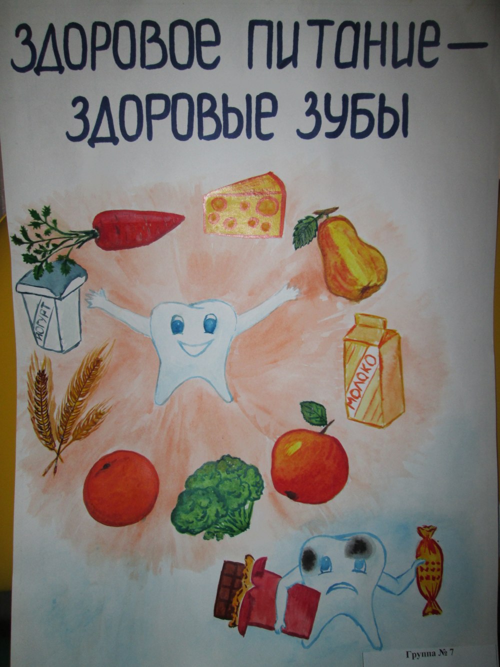 Рисунок на тему правильное питание