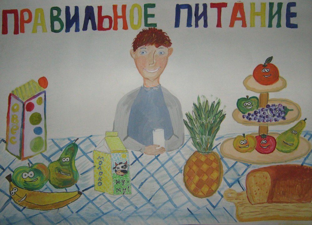 Плакат по здоровому питанию