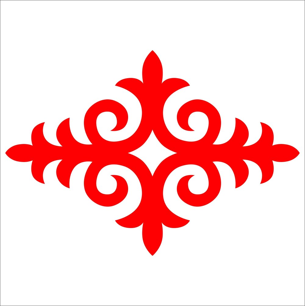 Казахский орнамент Баскур