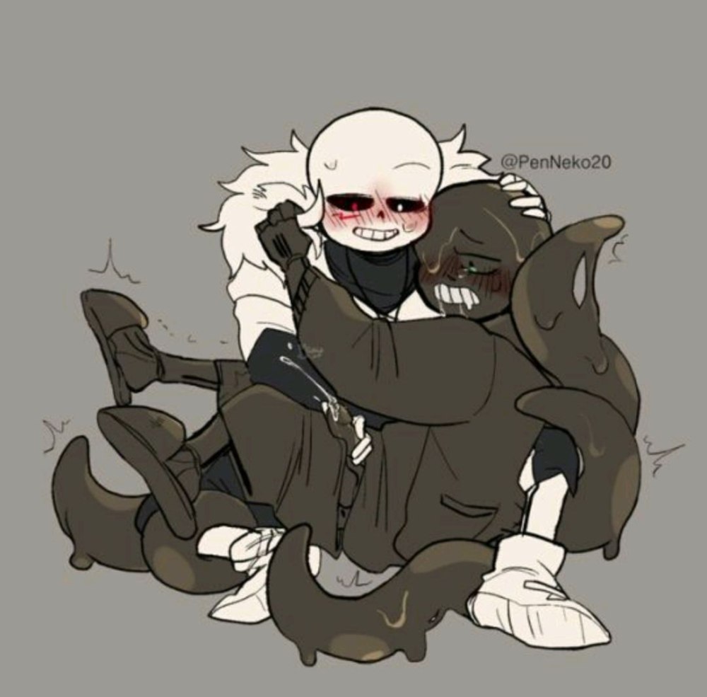 Nightmare Sans and Cross Sans +18