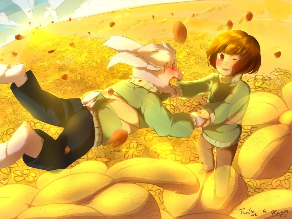 Золотые цветы Undertale