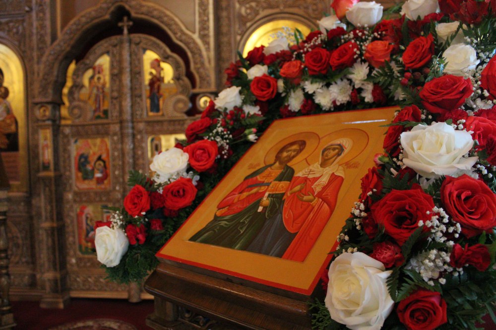 Св Адриан и Наталия икона