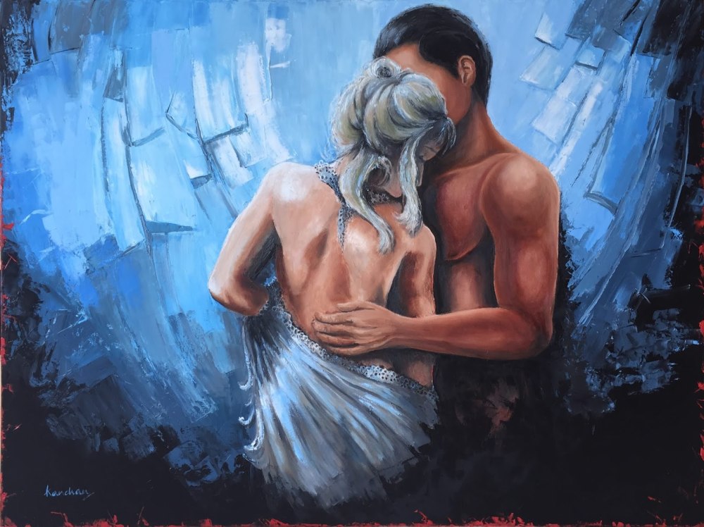 Постер мужчина и женщина