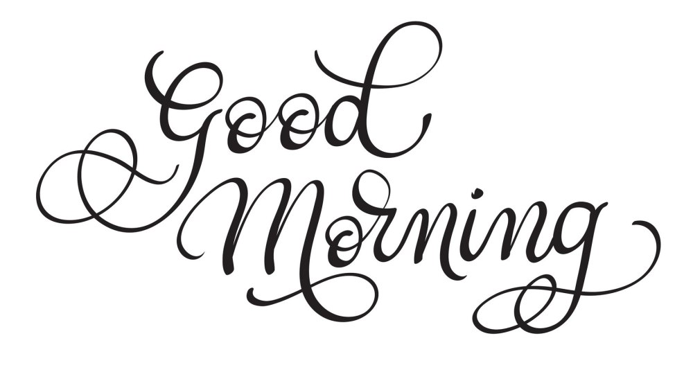 Good morning на прозрачном фоне