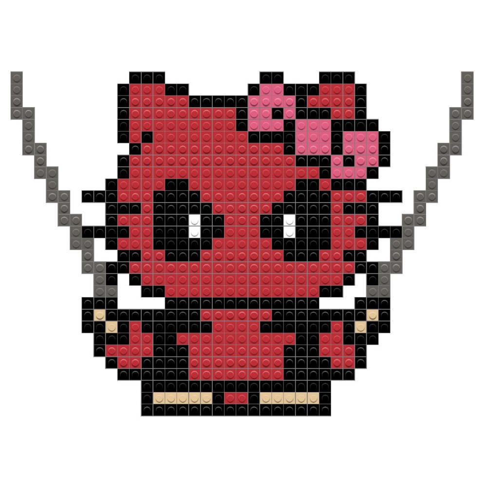 Pixel hello Kitty Helloween