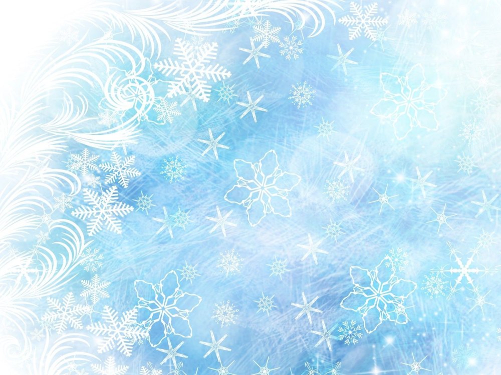 Фон снежинки