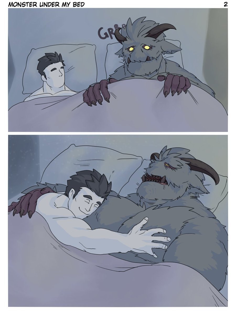 Monster under the bed песня. Смешной монстр под кроватью. Монстр под кроватью комикс. Подкроватный монстр Мем.