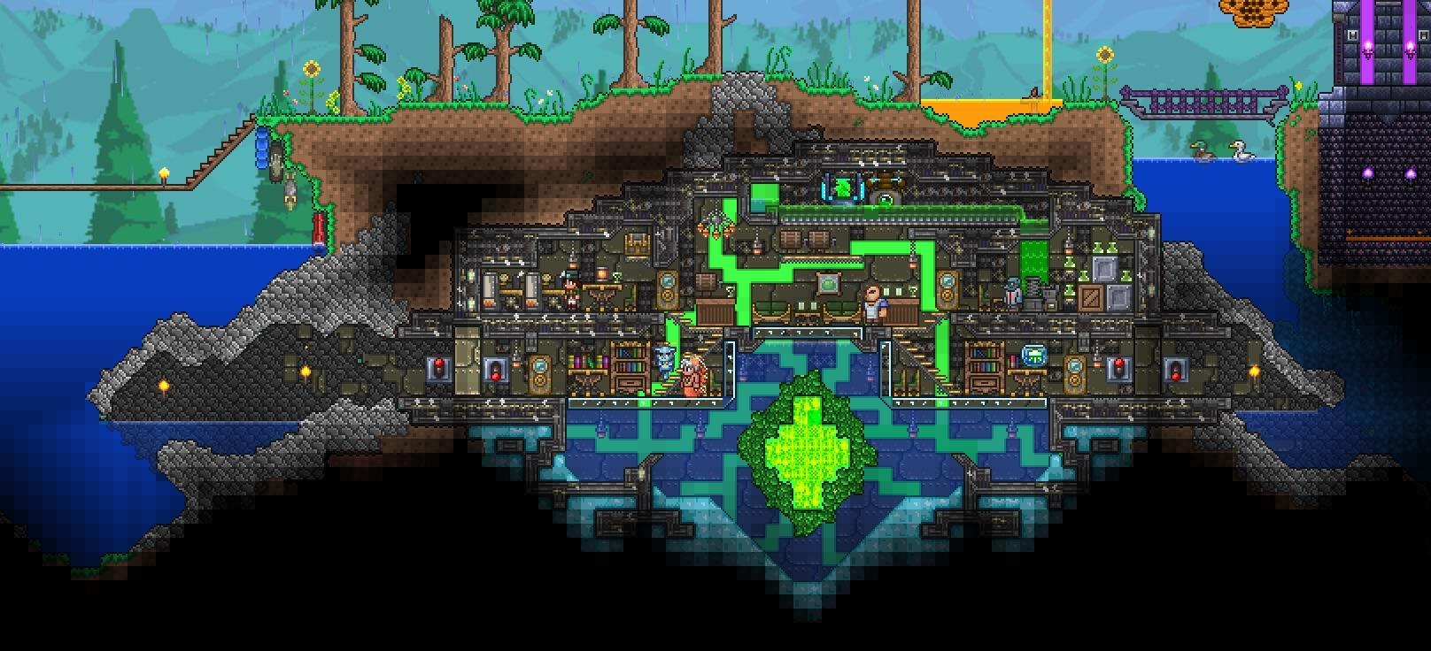 Terraria по сети на пиратке