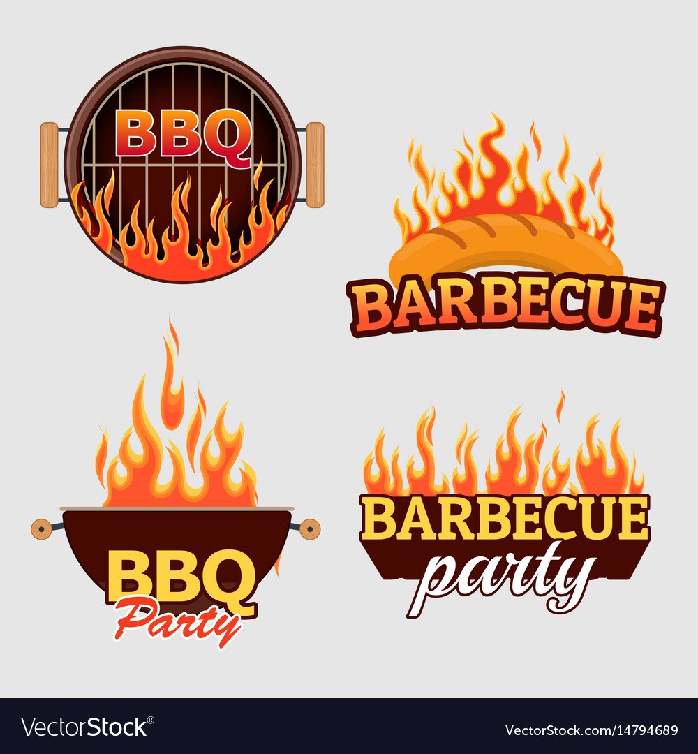 Логотип BBQ вектор