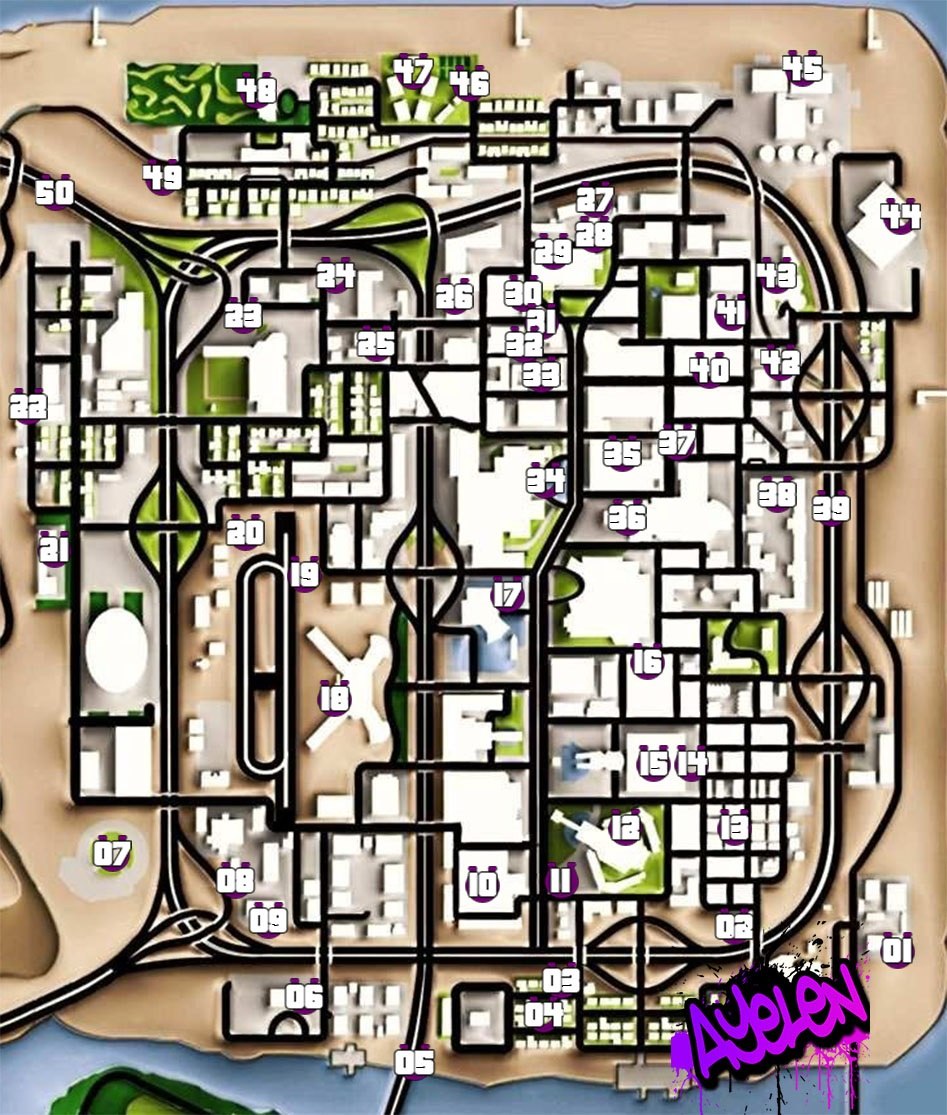 Grand Theft auto San Andreas граффити