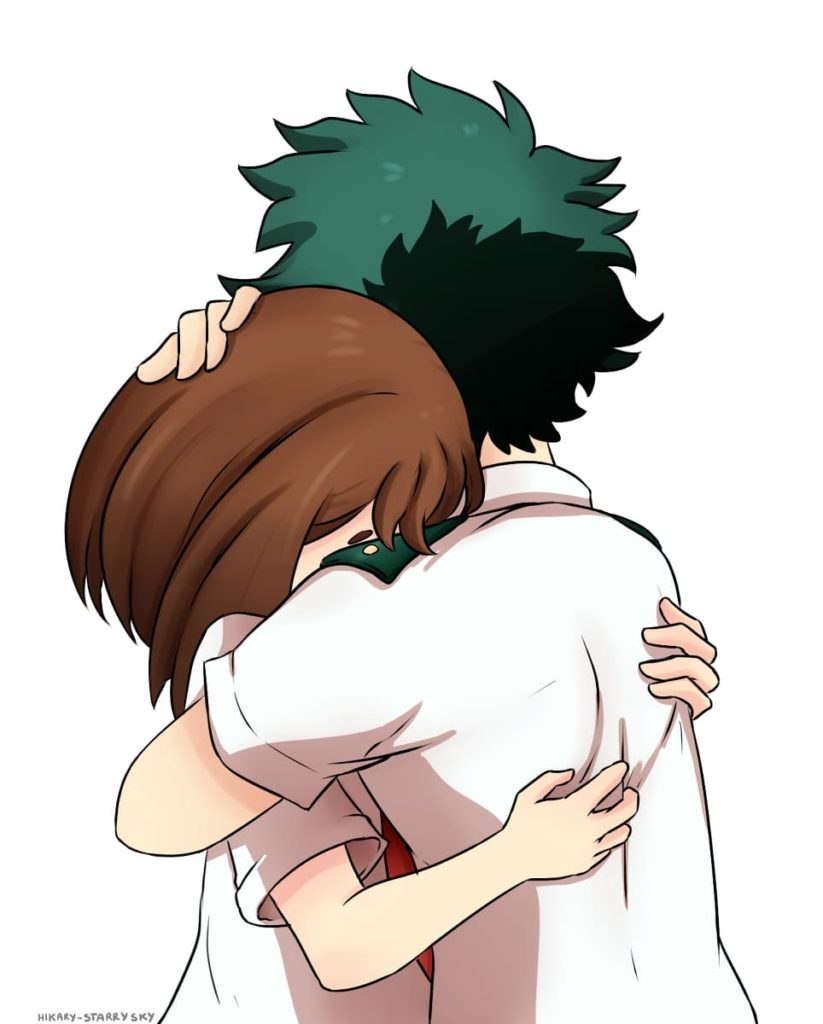 Hero Academia Урарака x Мидория