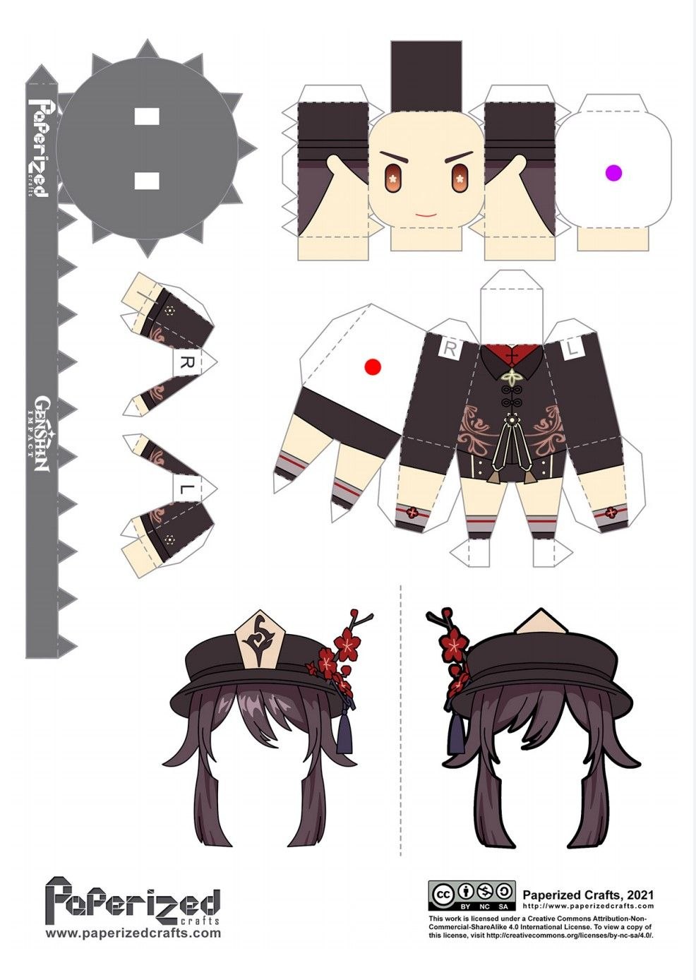 Papercraft Genshin Impact hu tao