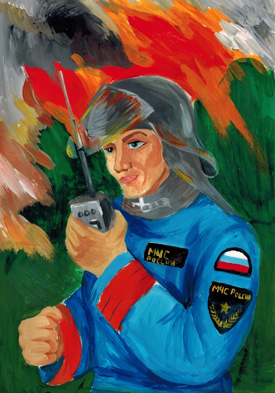 Красивый цветной фон мчс в доу