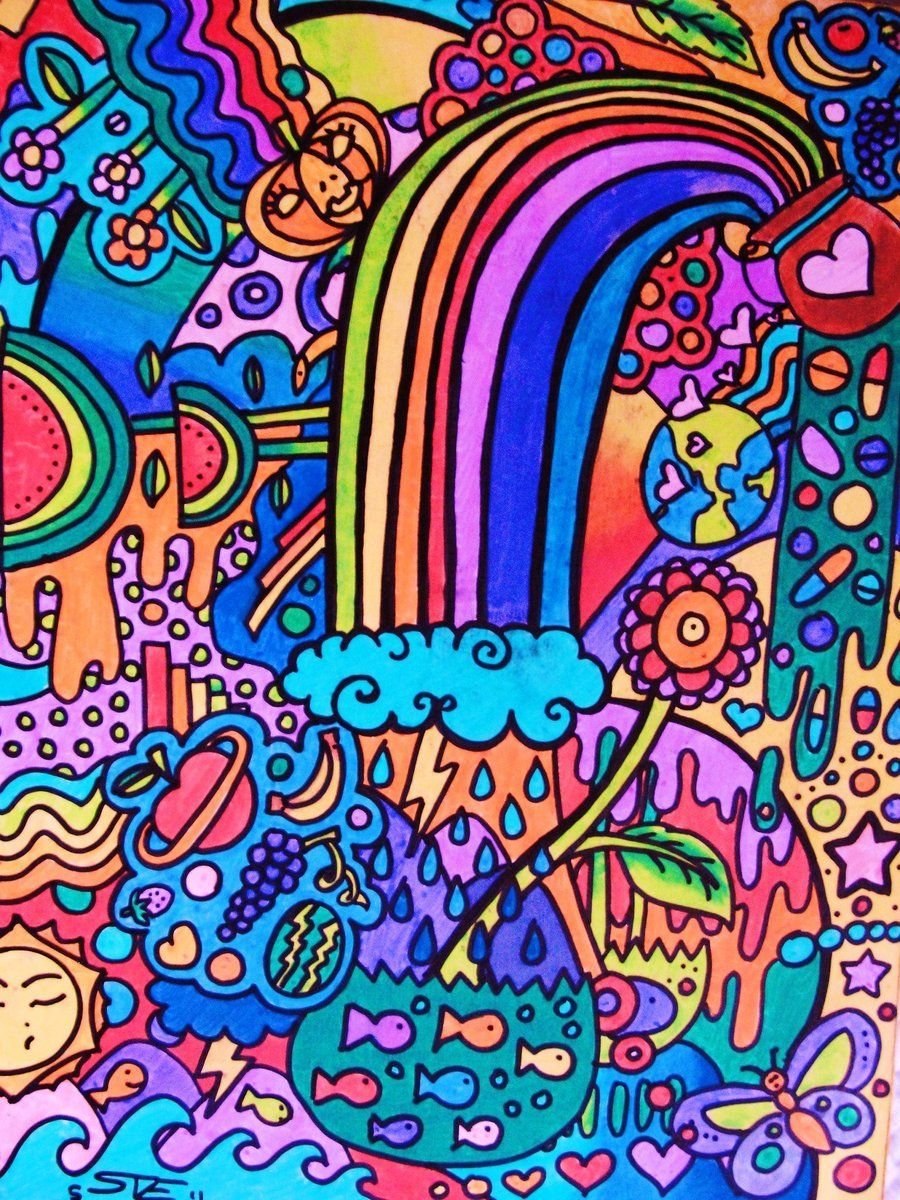 Обои хиппи эстетика