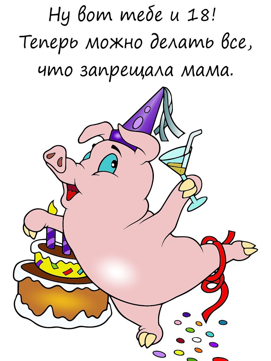 С днем рождения свинья